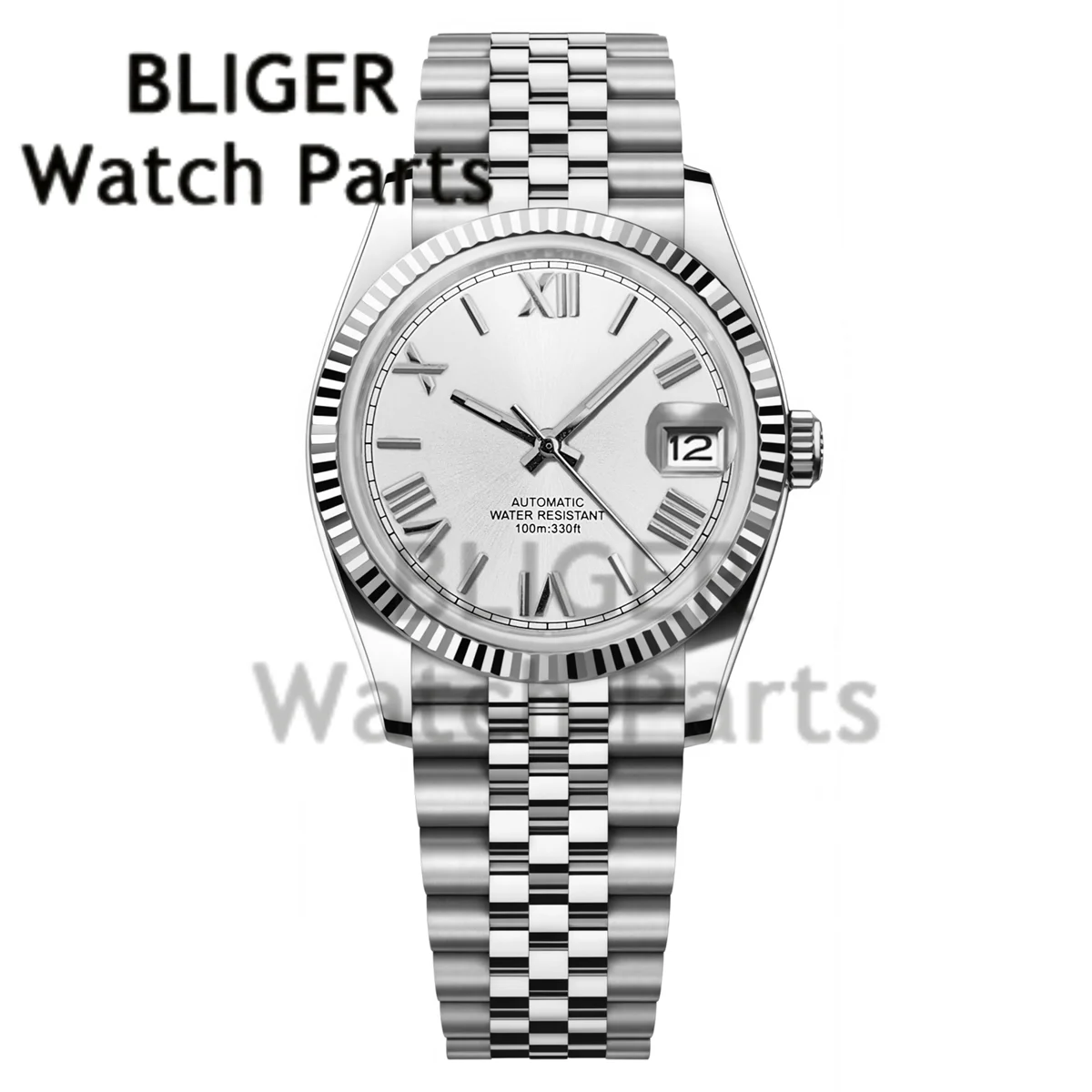 BLIGER 36MM 39MM Luxury Gold NH35 Automatic Mechanical Wristwatch Roman Number Men Watches Sapphire Crystal 10Bar Reloj Hombre