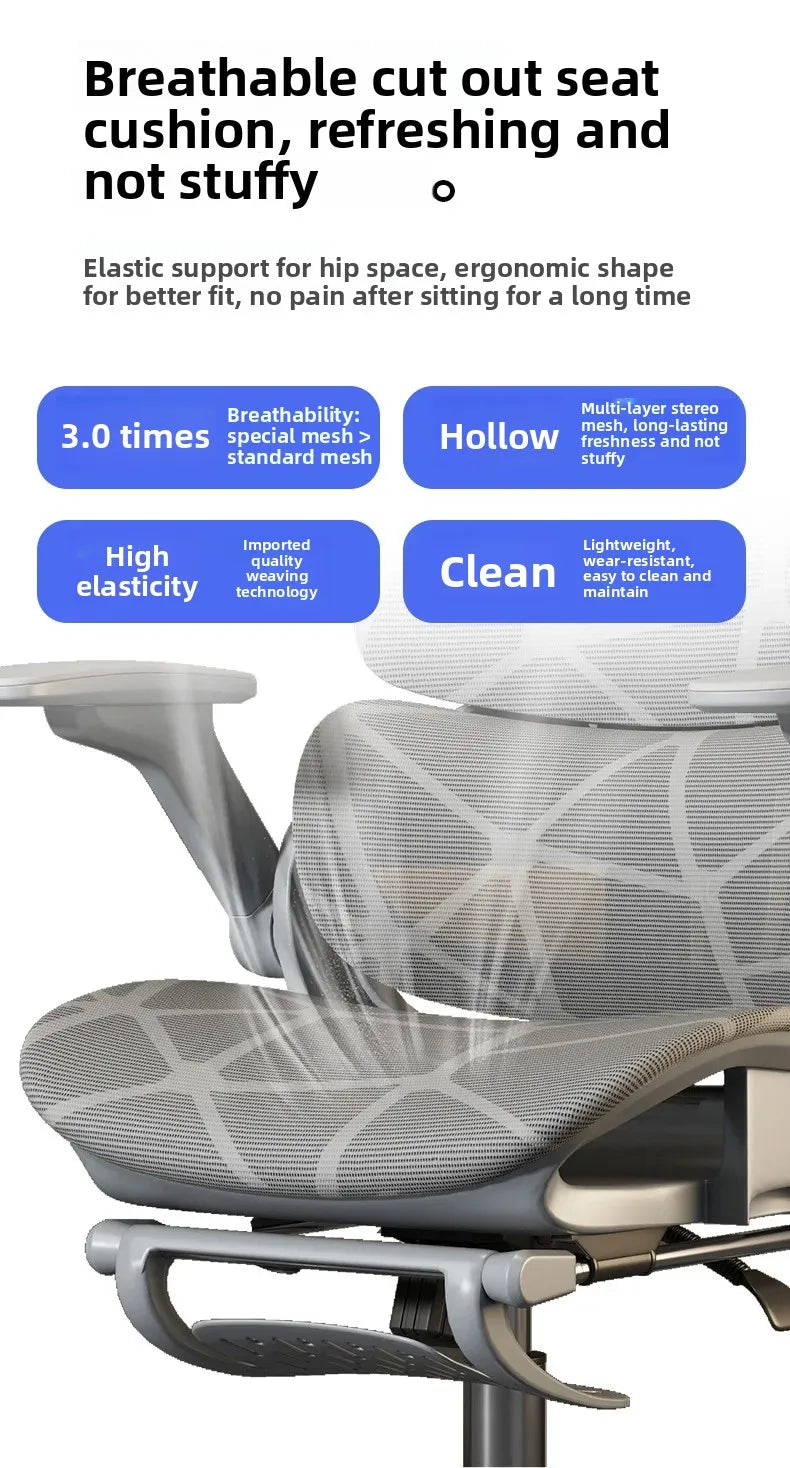 Air Titan Full Mesh Ergonomic Office Gaming Chair with Three Zone Lumbar Support, Ventilated Computer Desk Chair for Students, Work & Gaming