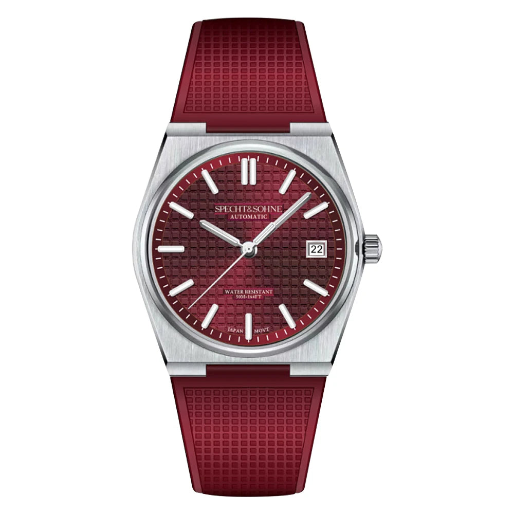 SPECHT&SOHNE New 37MM Men's Watches Luxury Automatic Watch For Men Rose Gold Stainless Steel Mechanical Wristwatch Waterproof