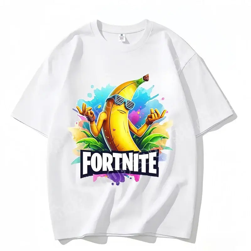 Fortnite majica s okruglim izrezom, uniseks za odrasle, gaming plesna moda, nova, od čistog pamuka, kratkih rukava, savršena za ležerno nošenje i odmor