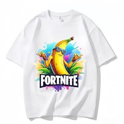 Fortnite majica s okruglim izrezom, uniseks za odrasle, gaming plesna moda, nova, od čistog pamuka, kratkih rukava, savršena za ležerno nošenje i odmor