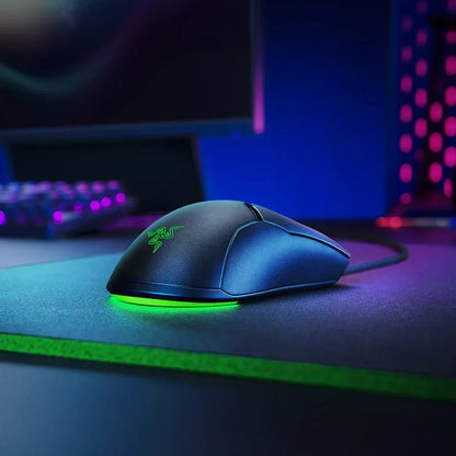 Razer NEW YEAR GIFT Thunder Snake Viper Mini Computer Esports Cable Gaming Mouse Laptop RGB Light, Small Hand Mouse