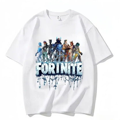 Fortnite majica s okruglim izrezom, uniseks za odrasle, gaming plesna moda, nova, od čistog pamuka, kratkih rukava, savršena za ležerno nošenje i odmor