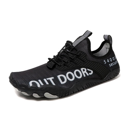 Men Water Sports Shoes Quick Dry Non-Slip Five Finger Shoes Outdoor Wading Swimming Barefoot Aqua Shoes Lightweight Sneakers