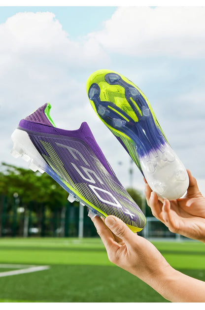 New Men's Football Boots Turf Comfortable Cleats Futsal Non Slip Soccer Shoes Sport Ultralight Fg Grass Indoor Adult Non-Slip