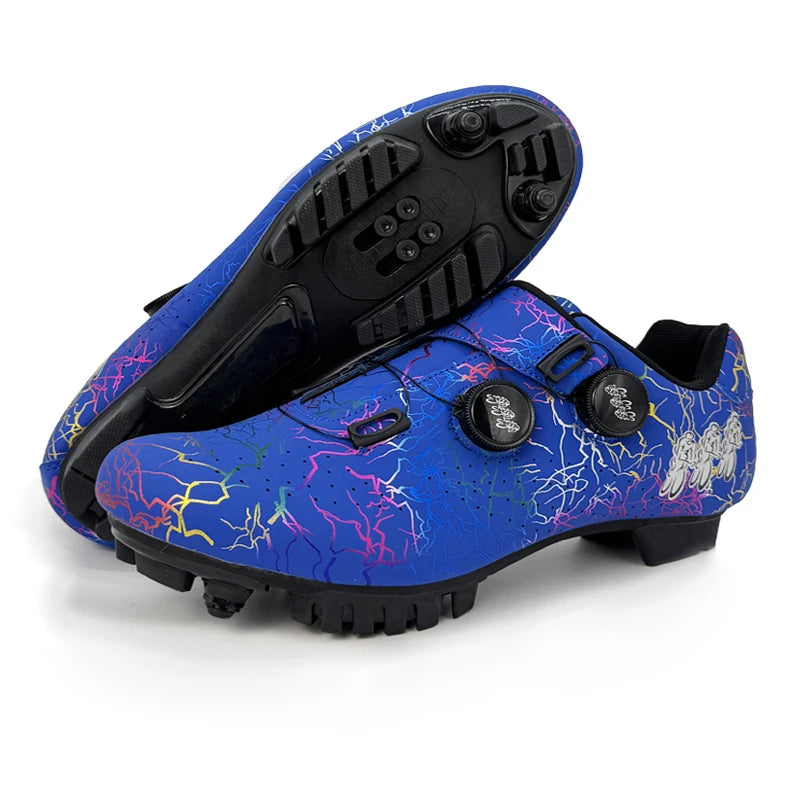 Scarpe da ciclismo professionali per bici da strada da uomo da gara con chiusura automatica, scarpe da ciclismo da donna con tacchetti SPD