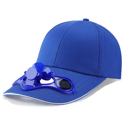 Solar Fan Cap UV Protection Hat Light Mesh Baseball Cap Cooling Fan For Fishing Golf Travel Sports Summer Item Sun Visor Hat