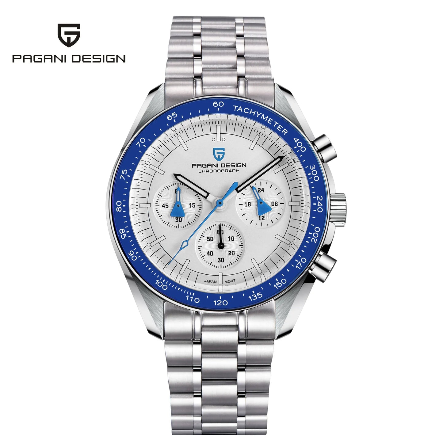 PAGANI DESIGN 2026 New Meteorite pattern dial Luxury Quartz Watch For Men Speed Sport Chronograph AR Sapphire crystal Wristwatch