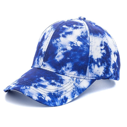 New Outdoor Casual Tie Dye Caps For Women Rainbow Colorful Baseball Cap Female Fashion Streetwear Summer Hat