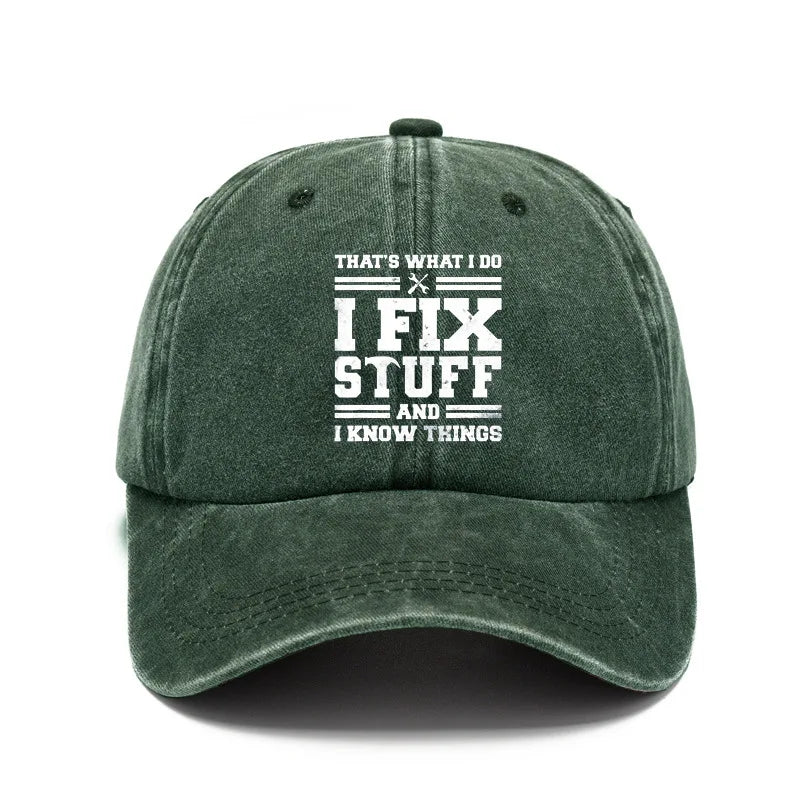 FOCUS Baseballkappe aus gewaschener Baumwolle mit Aufdruck, verstellbar, im klassischen Stil, Sport-Duckbill-Kappe für Damen und Herren