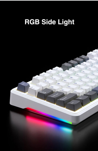 AULA F87 Pro Wireless Mechanical Keyboard 87 Keys Bluetooth 2.4G Wired Gaming Keyboard RGB Hotswap Gamer Non-contact Keyboard