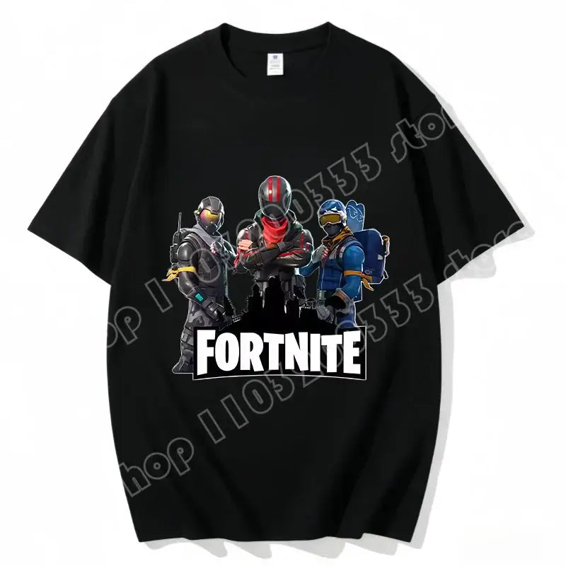 Fortnite majica s okruglim izrezom, uniseks za odrasle, gaming plesna moda, nova, od čistog pamuka, kratkih rukava, savršena za ležerno nošenje i odmor
