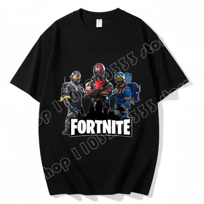 Fortnite majica s okruglim izrezom, uniseks za odrasle, gaming plesna moda, nova, od čistog pamuka, kratkih rukava, savršena za ležerno nošenje i odmor