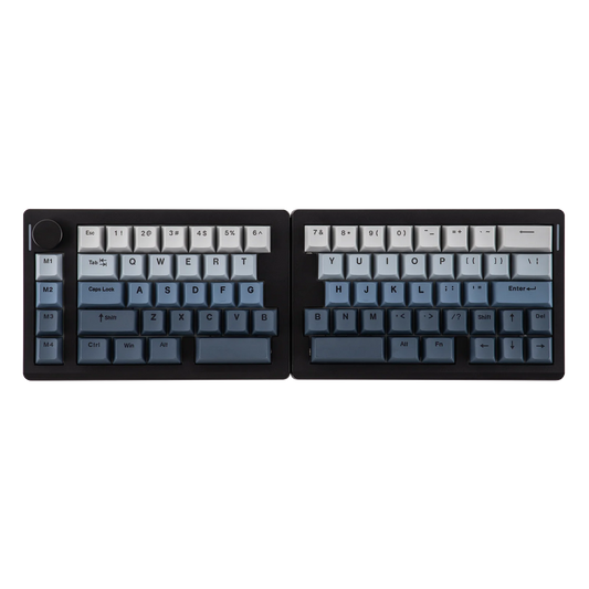 EPOMAKER Split70 QMK/VIA 70% Split Layout Wired/BT/2.4Ghz Wireless Mechanical Keyboard with Programmable Knob Mac Modifier