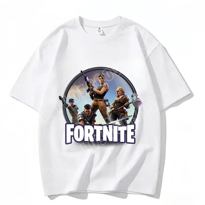 Fortnite majica s okruglim izrezom, uniseks za odrasle, gaming plesna moda, nova, od čistog pamuka, kratkih rukava, savršena za ležerno nošenje i odmor