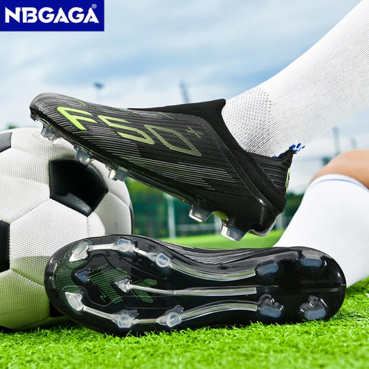 New Men’s Soccer Shoes Outdoor Anti-Slip Youth Sports Shoes Ultralight Turf Comfortable Football Boots