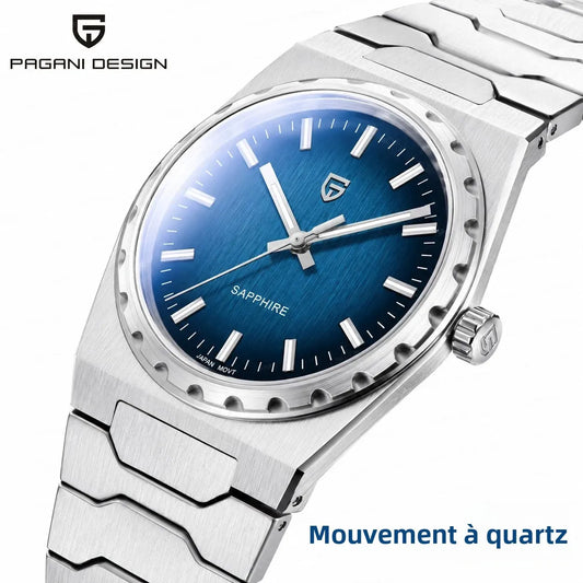 PAGANI DESIGN 2026 New Thin 7mm Fashion Men's Quartz Watch 10Bar Waterproof Stainless Steel Sapphire C3 Upgrade V2 reloj hombre
