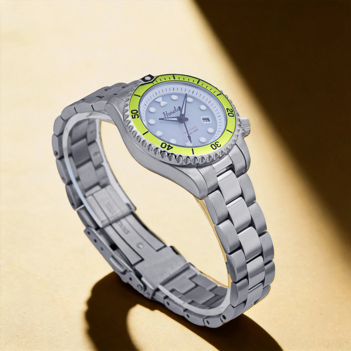 Horolo Women' Watches Japan Solar Movement 30mm Luminous Water Resistant Sapphire stainless steel Luxury Watch Gift For Wife