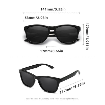 Square Frame Sunglasses Polarized UV400 Casual Men Women Driving Glasses Ultralight Unisex