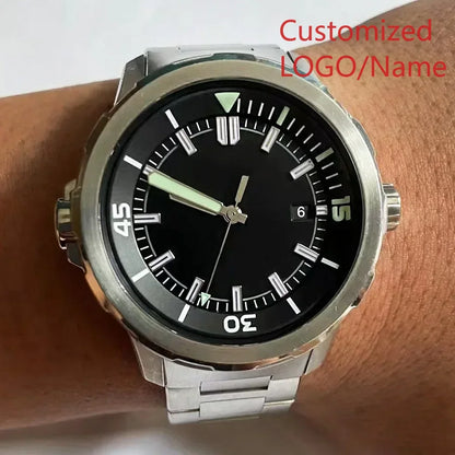 A11 Store Customized Watch  Men Chronograph Watch Aquatimer Watches Multifunctional Stainless Steel Black Blue Rubber