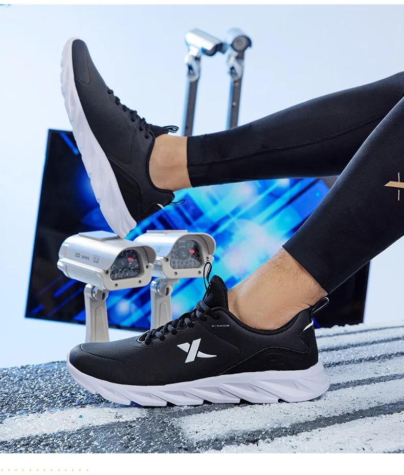 Xtep Running Shoes For Men 2021 Winter Street Casual Men's Sports Shoes Wear-Resistant Support Cushion Sneakers 879419110080