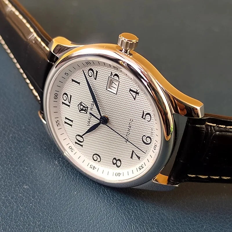 Vakuy Automatic Mechanical Watch Man's Business Auspicious Face Seagull ST2130 Movement Blue Pointer Waterproof Men's Watch