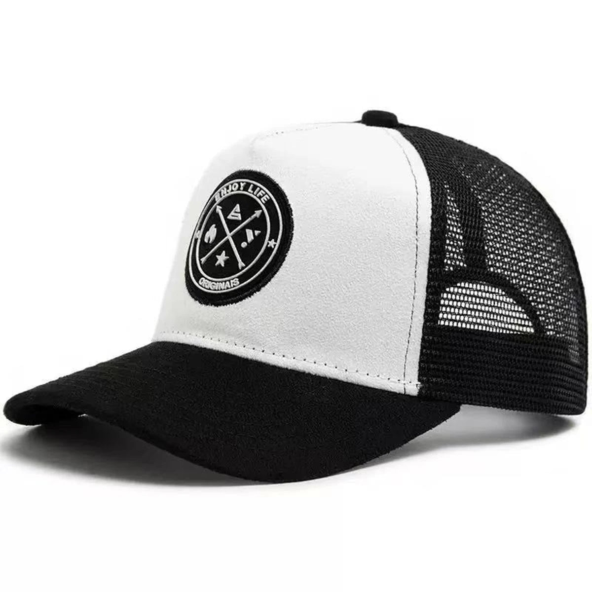 Unisex ENJOY LIFE Label Baseball Net Caps Spring and Summer Outdoor Adjustable Casual Hats Sunscreen Hat Sports Cap