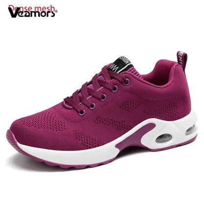 Zapatillas de running para mujer, zapatillas deportivas informales transpirables, ligeras, para gimnasio y deporte al aire libre, cómodas