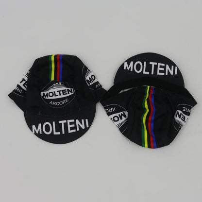 Retro Team Molteni Radmütze – atmungsaktiv, Sonnenschutz, Outdoor-Sportmütze, Unisex