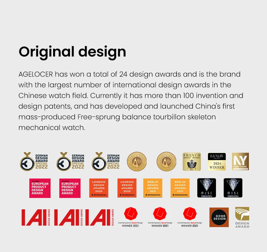 AGELOCER Original Tourbillon Watch Ceramic Bezel Men's Vogue Luxury Skeleton Manual Mechanical Watch Birthday Gift for Men
