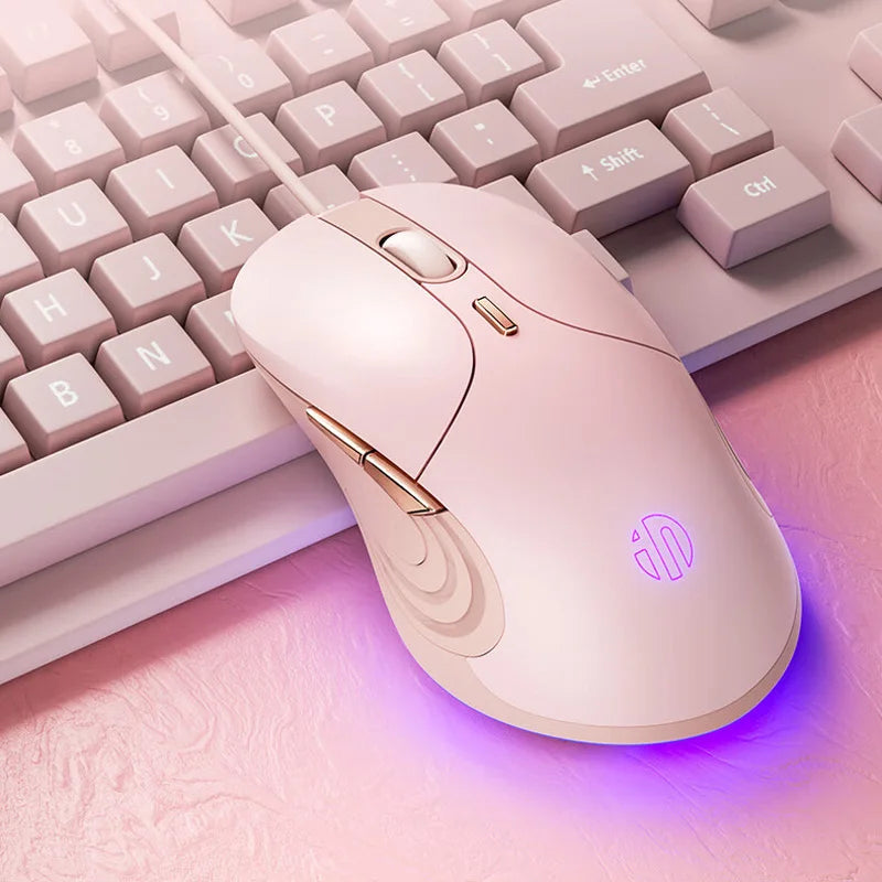 INPHIC B1 USB Wired Mouse, Silent Office Gaming Mouse for PC and Laptops