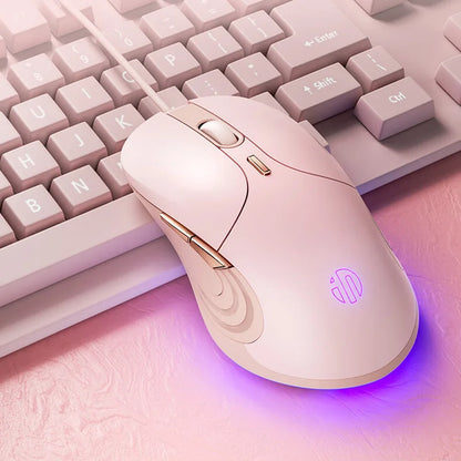 INPHIC B1 USB Wired Mouse, Silent Office Gaming Mouse for PC and Laptops