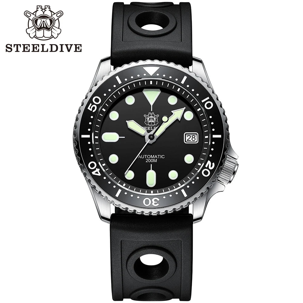 STEELDIVE SD1973 Men's Dive Watch NH35 Automatic Mechanical Men's Watch Luminous Ceramic Bezel Diver watch men watches Sapphire