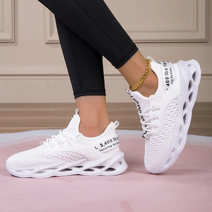 Zapatillas deportivas de moda para mujer, zapatillas con plataforma, zapatos planos de primavera-invierno, zapatillas de running para mujer, tallas grandes, 43