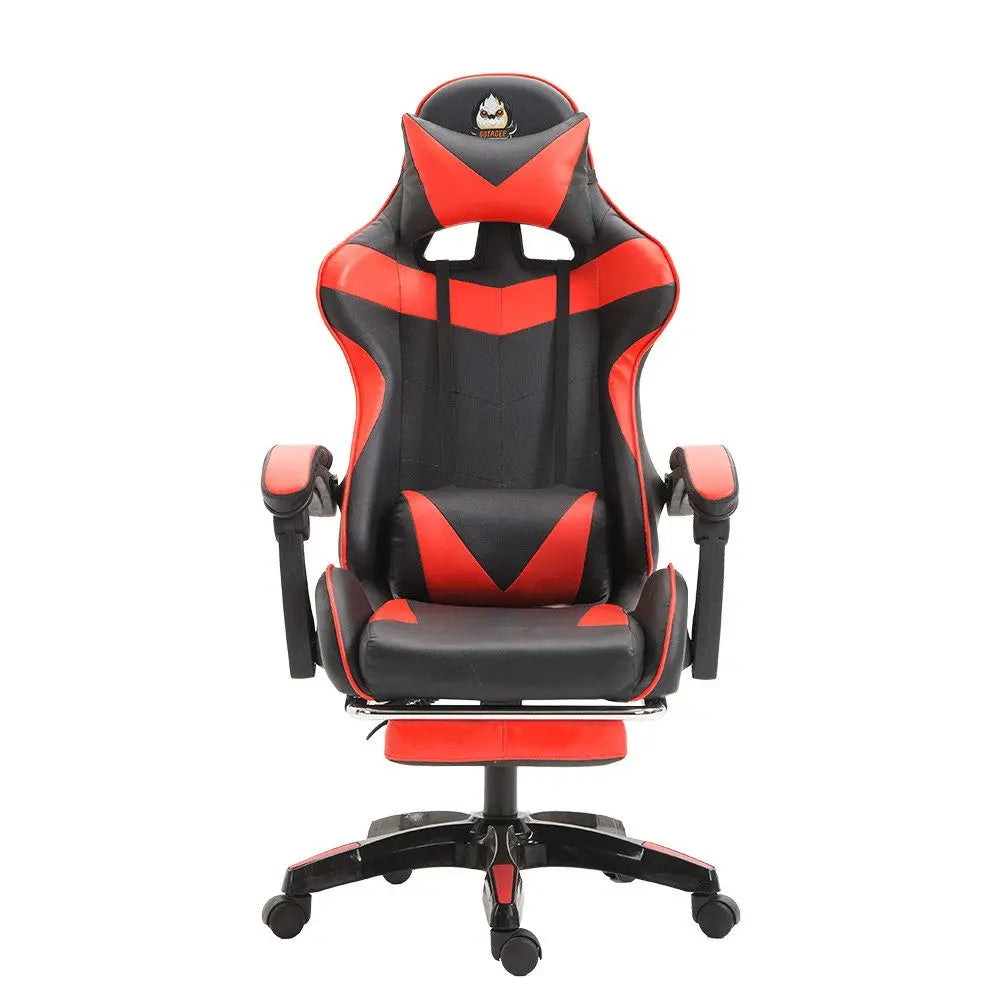 Ergonomic Gaming Chair, Office Chair, Height Adjustable, PU Leather Computer Chair, with Headrest and Lumbar Support, 360° Swivel