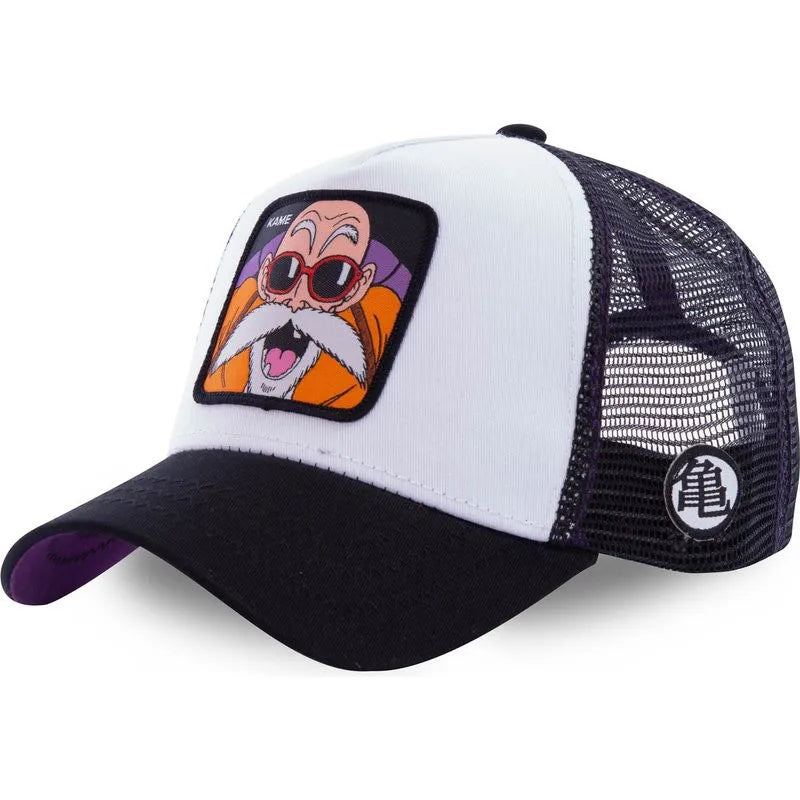 Dragon Ball Son Goku-Kappe, Sommer-Reisekappe mit Schirm, Herren-Kappe mit Stickerei, Hip-Hop-Mesh-Kappe, Sonnenvisier, Baseballkappe, Outdoor-Sport