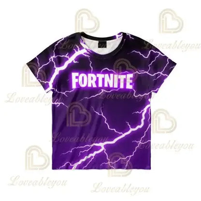 Dječja majica Cartoon Fortnite New Summer s 3D printom, za dječake i djevojčice, streetwear odjeća za odrasle i djecu, zabavna majica kratkih rukava s okruglim izrezom