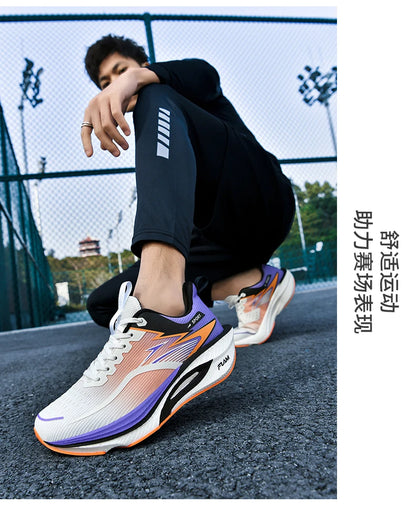 Men Sports Running Shoes Marathon Air Cushion Breathable Lightweight Comfortable Women Outdoor Athletic Sneakers Jogging Tenis