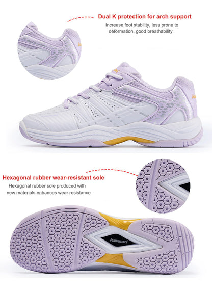 „Kawasaki“ badmintono bateliai, profesionalūs, apsaugantys nuo sukimo, moteriški stalo teniso bateliai, sportiniai bateliai K-065D