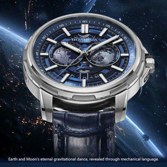 BORIAGE(BOAIJIUA) Fully Automatic Mechanical Men's Watch Original Design Mechanical Watches  Waterproof Luminous Wristwatch