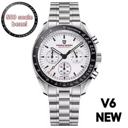 2026 New PAGANI DESIGN Golden Moon Mens Watches Luxury Quartz Watch Men Speed Sports Chronograph Man AR Sapphire Waterproof Gift