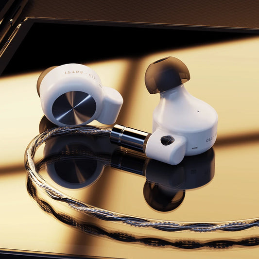 ARTTI T10 Planar Driver In-Ear HiFi Earphones, Wired IEM Monitors with 14.2mm Planar Driver, Detachable 0.78mm 2-Pin Cable, 3.5mm/4.4mm Audiophile Earbuds