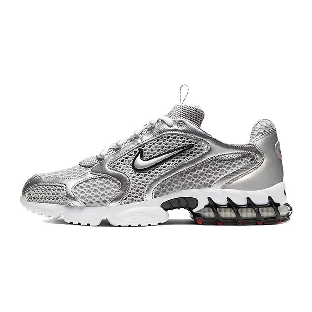 Nike Air Zoom Spiridon Cage2 Liquid Silver Low-Top Lifestyle Casual Shoes for Men Silver CJ1288-001
