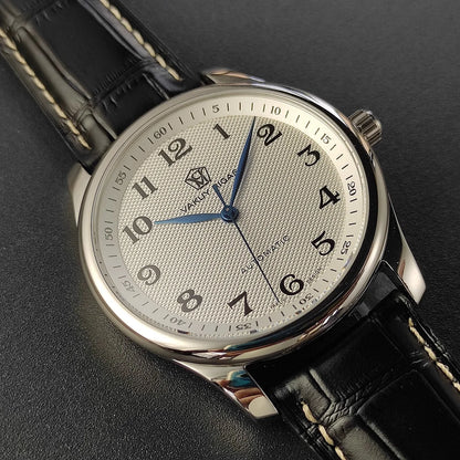 Vakuy Automatic Mechanical Watch Man's Business Auspicious Face Seagull ST2130 Movement Blue Pointer Waterproof Men's Watch