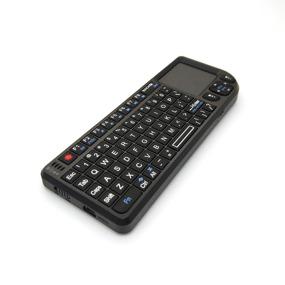 A8 Mini Wireless Keyboard 2.4G 7 Color Backlit 3 in 1 Handheld Keyboard with Touchpad Air Mouse for Android TV Box PC Tablet