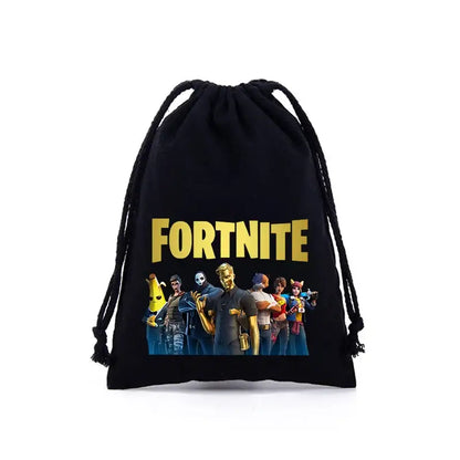 Fortnite Jungen Mädchen Kordelzugbeutel mit Cartoon- und Anime-Print, große Aufbewahrungstasche, Tragetasche, Handtasche, neues süßes Geburtstagsgeschenk