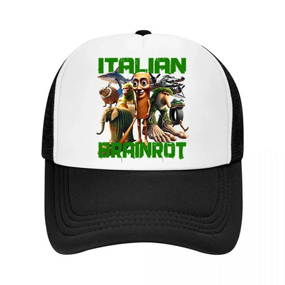 Casquette de baseball italienne Brainrot pour enfants, casquette décontractée pour garçon, chapeaux de sport pour enfants, chapeaux de soleil Tung Sahur Tralalers Shark, bonnet ajustable, cadeau pour homme