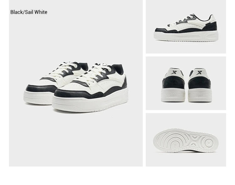 Xtep Skateboard-Schuhe – Leichte Sommersportschuhe mit dicker Sohle, Low-Top-Sneaker im modischen Street-Style 875319310016