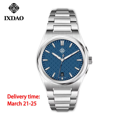IX&DAO 2025 New 37mm Warrior Men's Automatic Mechanical Watch Miyota 9015 Movement Sapphire Stainless Steel Waterproof 10Bar BGW