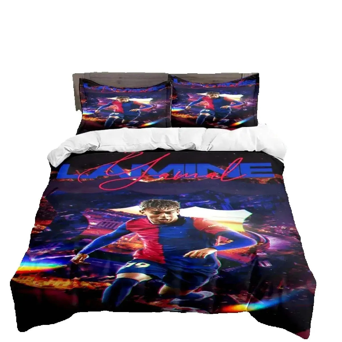 Spain Football Cenozoic Star L-Lamine Y-Yamal Bedding Sets Duvet Cover Pillowcase Single Twin Full Queen King Size for Kids Teen
